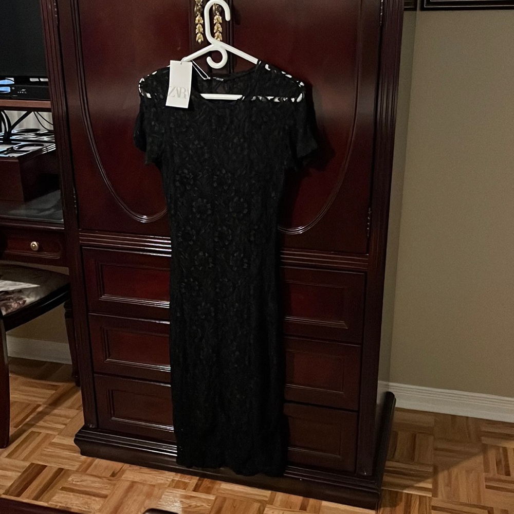 NWT Zara bodycon lace dress